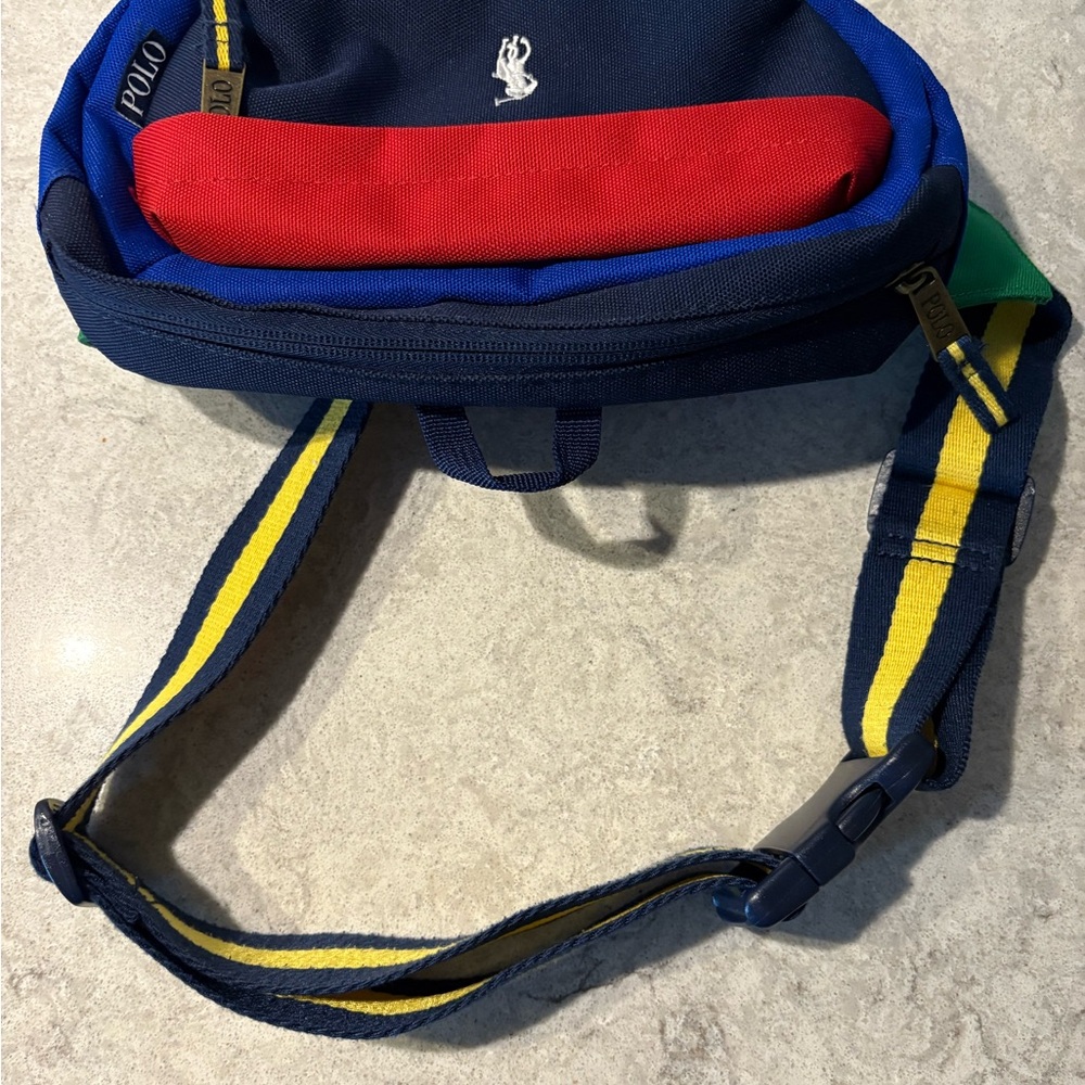 Polo Ralph Lauren Vintage Fanny Pack Waist Bag Navy Blue Red Green Y2K Streetwea